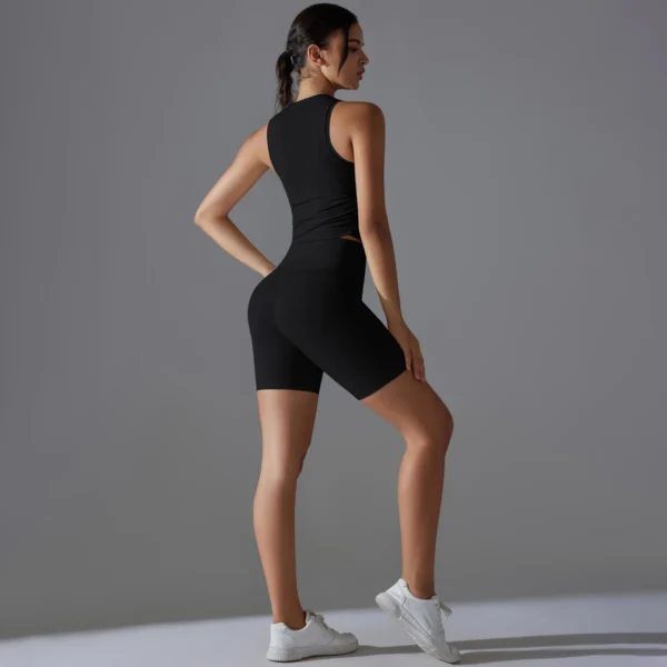 Essential Performance Twin-Set | Sleeveless Top & Athletic Shorts Coordination System - Image 6