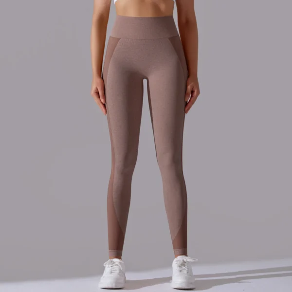 Premium Nylon Fusion Leggings | High-Waist Performance Tights with Enhanced Elasticity System - Image 14