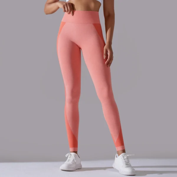 Premium Nylon Fusion Leggings | High-Waist Performance Tights with Enhanced Elasticity System - Image 5