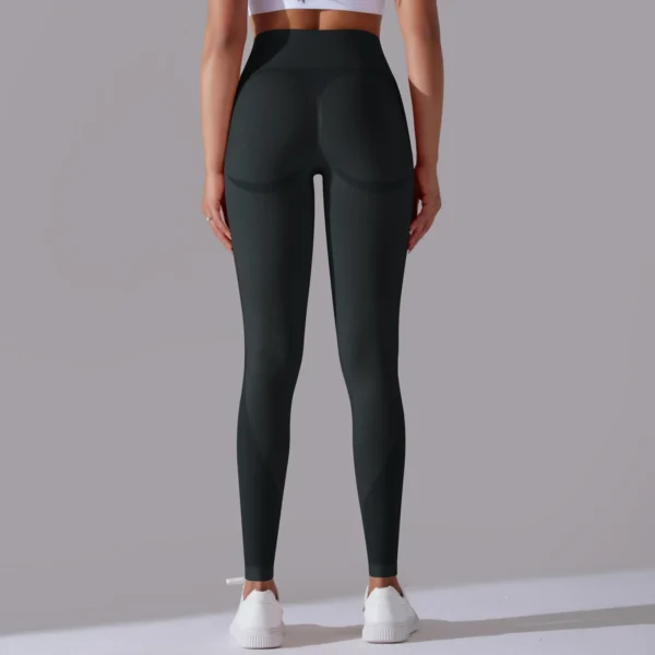 Premium Nylon Fusion Leggings | High-Waist Performance Tights with Enhanced Elasticity System - Image 9