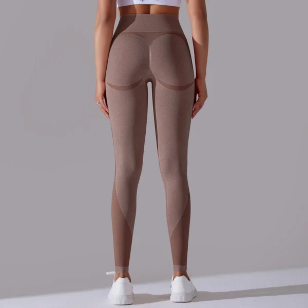 Premium Nylon Fusion Leggings | High-Waist Performance Tights with Enhanced Elasticity System - Image 15