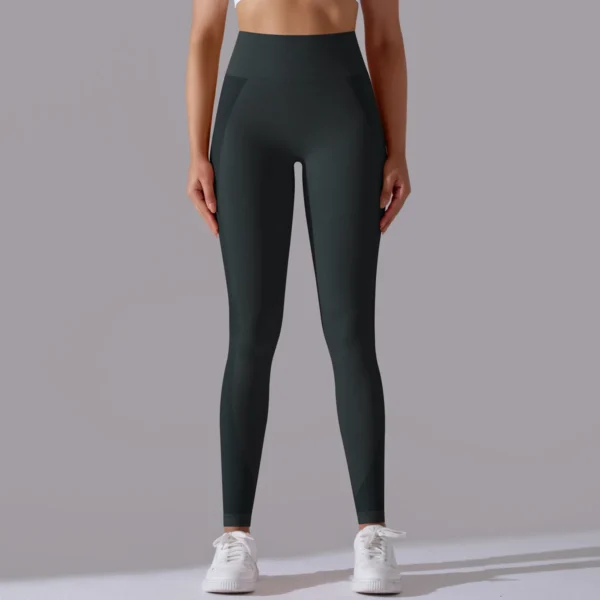 Premium Nylon Fusion Leggings | High-Waist Performance Tights with Enhanced Elasticity System - Image 8