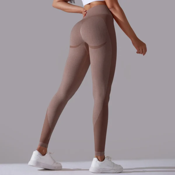 Premium Nylon Fusion Leggings | High-Waist Performance Tights with Enhanced Elasticity System - Image 16