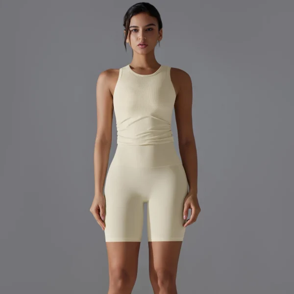 Essential Performance Twin-Set | Sleeveless Top & Athletic Shorts Coordination System - Image 12