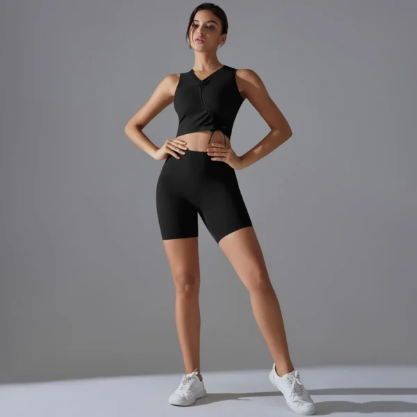 Asymmetric Performance System | Two-Piece Yoga & Training Coordination Suite - Image 5