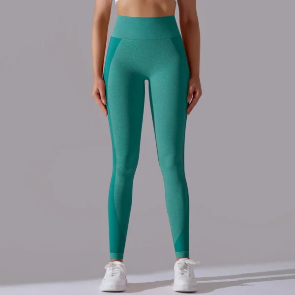 Premium Nylon Fusion Leggings | High-Waist Performance Tights with Enhanced Elasticity System - Image 20