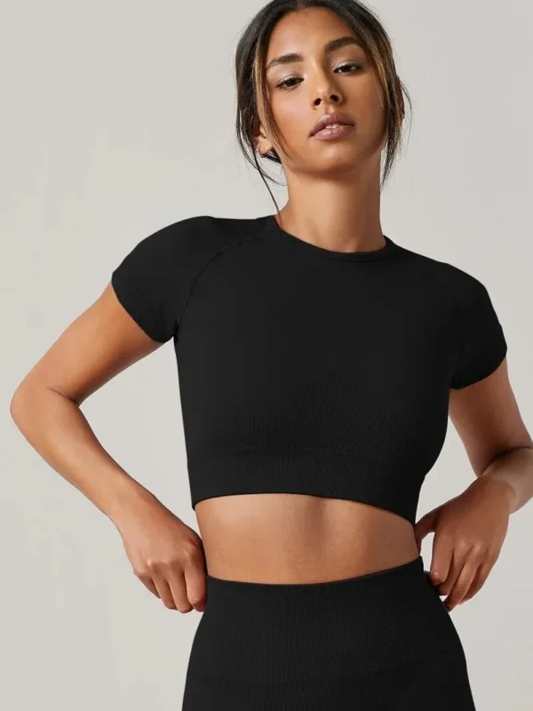 Prime Flex Seamless Performance Tee | Ultralight Technical Yoga & Training Top with 4-Way Stretch Technology