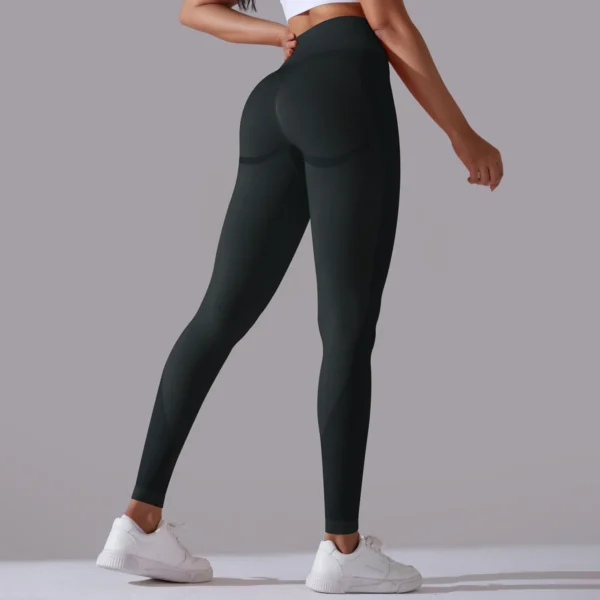 Premium Nylon Fusion Leggings | High-Waist Performance Tights with Enhanced Elasticity System - Image 10