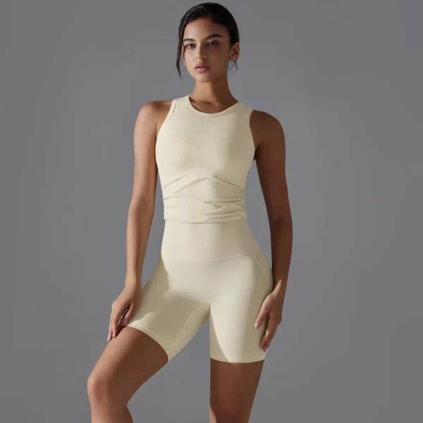 Essential Performance Twin-Set | Sleeveless Top & Athletic Shorts Coordination System - Image 14